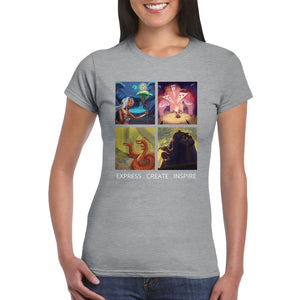 EXPRESS . CREATE . INSPIRE -- Classic Womens Crewneck T-shirt
