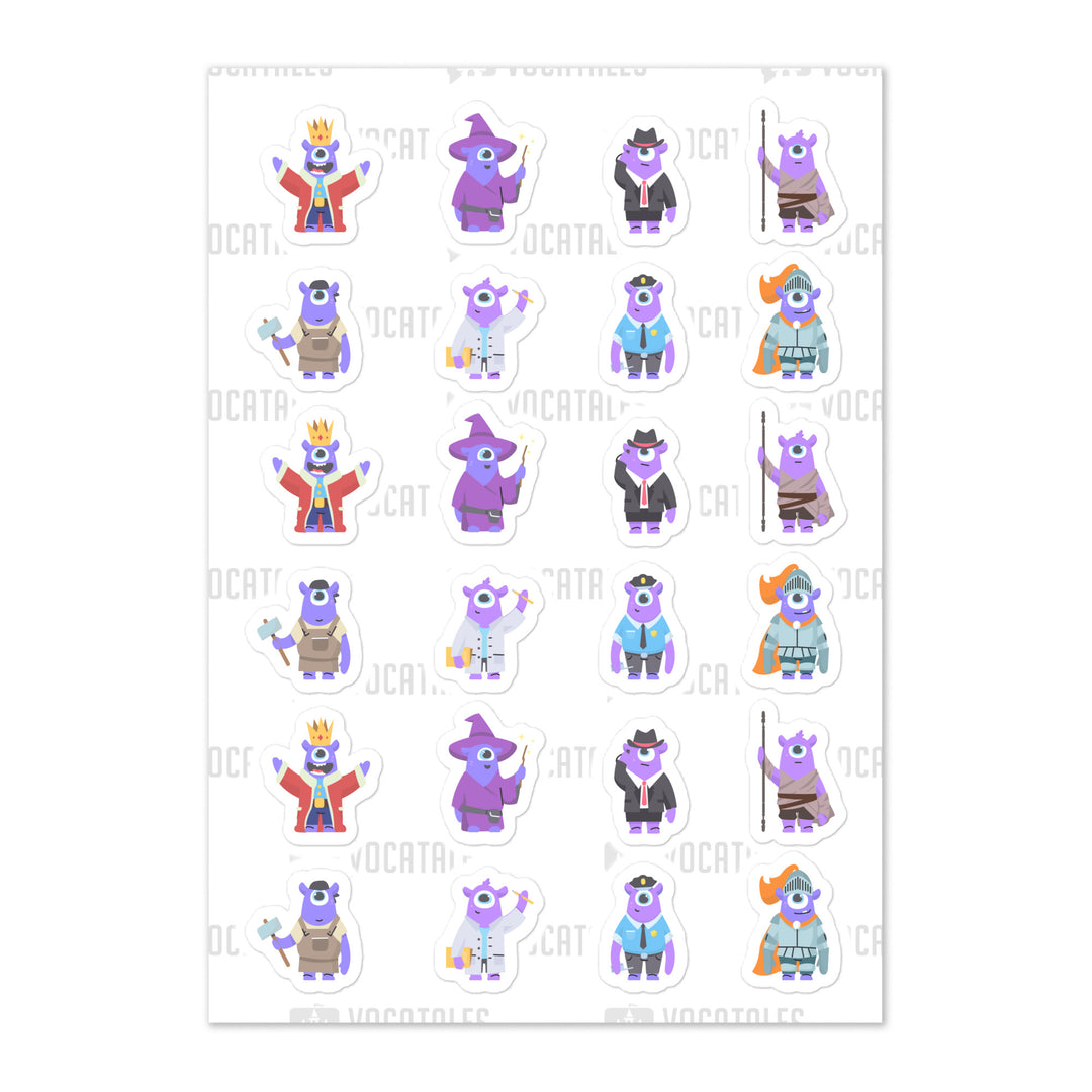 The Vocas Sticker sheet