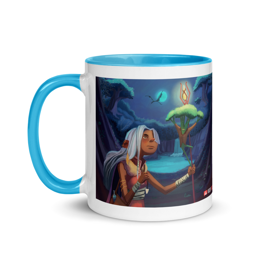 Myra Mythmaker & The Blue Moon Stew - Mug with Color Inside