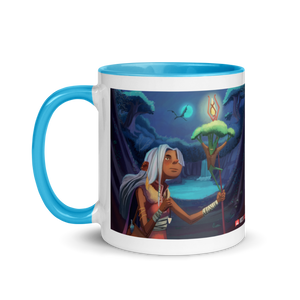 Myra Mythmaker & The Blue Moon Stew -- Mug with Color Inside