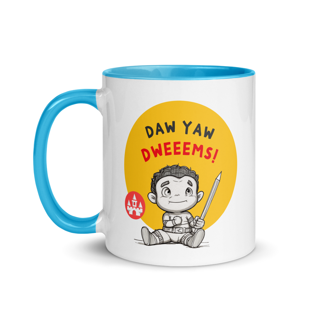 Draw Your Dreams -- Mug with Color Inside