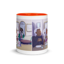 Load image into Gallery viewer, Myra Mythmaker &amp; Sandwich Substitution -- Mug With Color Inside