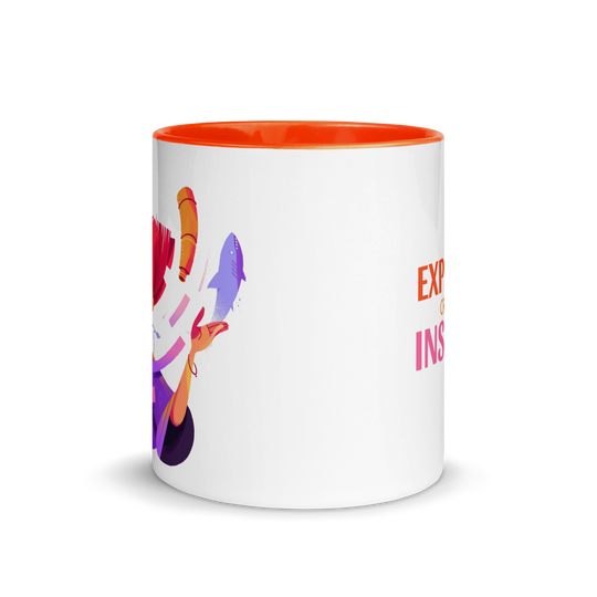 EXPRESS, CREATE, INSPIRE - Mug with Color Inside