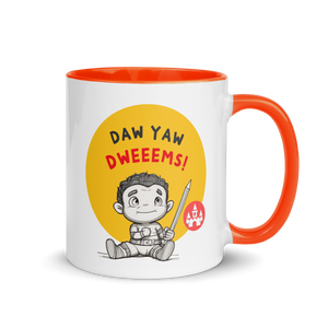 Draw Your Dreams -- Mug with Color Inside