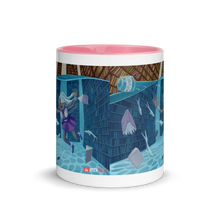 Load image into Gallery viewer, Myra Mythmaker &amp; The Dimension Tension -- Mug with Color Inside