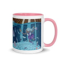 Load image into Gallery viewer, Myra Mythmaker &amp; The Dimension Tension -- Mug with Color Inside