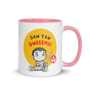 Draw Your Dreams -- Mug with Color Inside