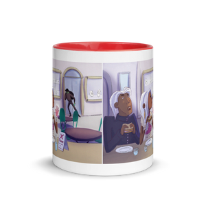 Myra Mythmaker & Sandwich Substitution -- Mug With Color Inside