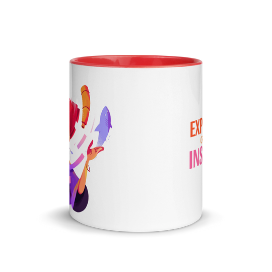 EXPRESS, CREATE, INSPIRE - Mug with Color Inside