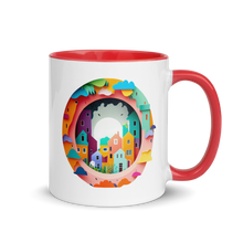 Load image into Gallery viewer, Colorful Homes Mug with Color Inside