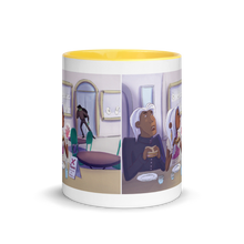 Load image into Gallery viewer, Myra Mythmaker &amp; Sandwich Substitution -- Mug With Color Inside