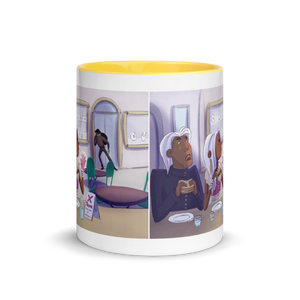 Myra Mythmaker & Sandwich Substitution -- Mug With Color Inside