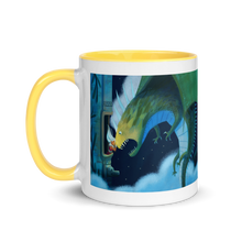 Load image into Gallery viewer, Myra Mythmaker &amp; Scale Scaling -- Mug With Color Inside