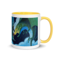 Load image into Gallery viewer, Myra Mythmaker &amp; Scale Scaling -- Mug With Color Inside