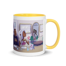 Load image into Gallery viewer, Myra Mythmaker &amp; Sandwich Substitution -- Mug With Color Inside