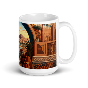 Ancient Egypt White glossy mug