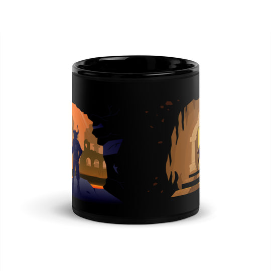 Cave Explorers - Black Glossy Mug