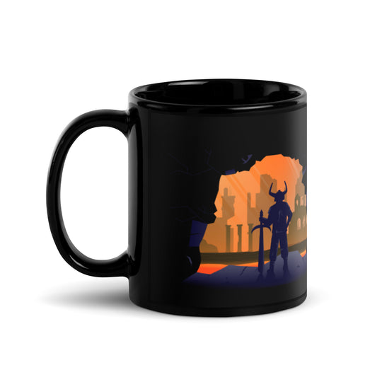 Cave Explorers - Black Glossy Mug