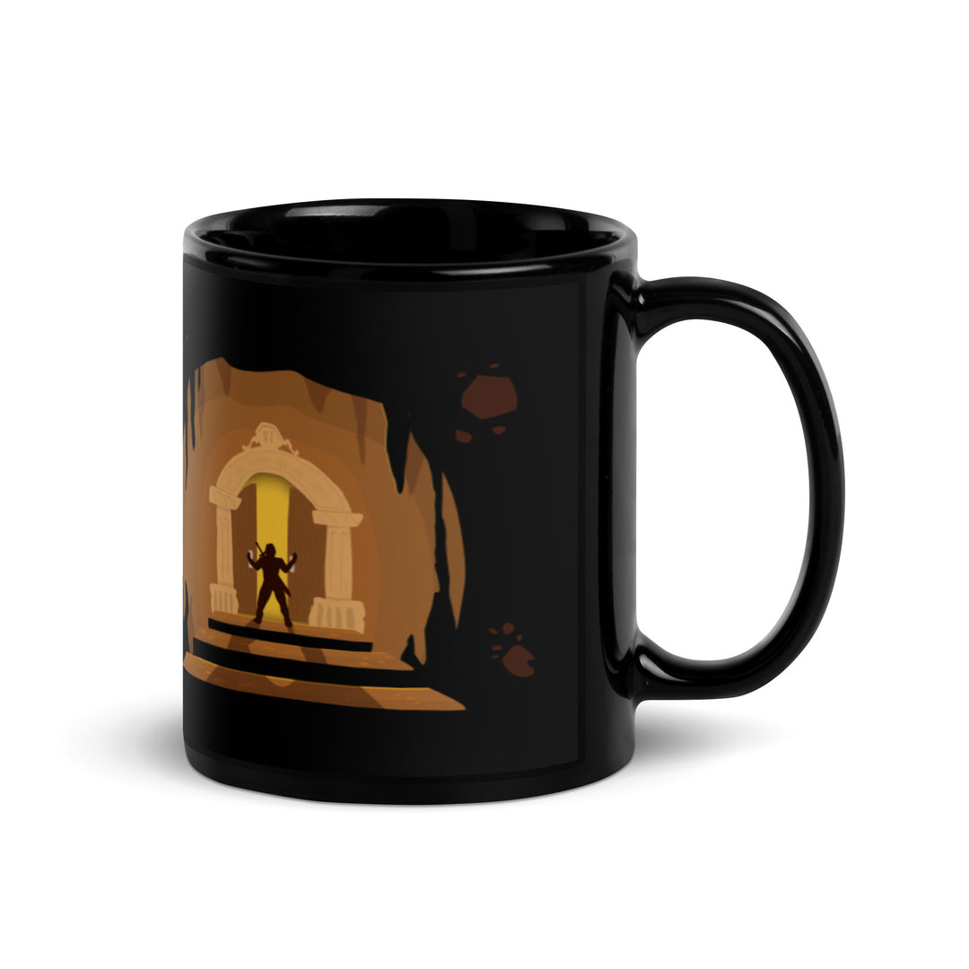 Cave Explorers - Black Glossy Mug