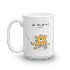 StarWords Jedi | White Glossy Mug