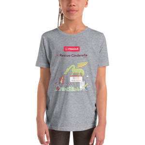 Rescind | Rescue Cinderella (Illustrated) - Youth Short Sleeve T-Shirt