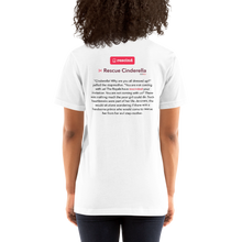 Load image into Gallery viewer, Rescind | Rescue Cinderella - Short-Sleeve Unisex T-Shirt (Women)