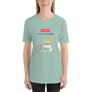 Rescind | Rescue Cinderella (Illustrated) - Short-Sleeve Unisex T-Shirt (Women)