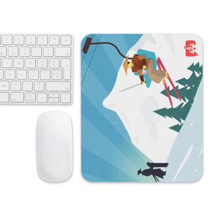 Ski Samurai Mouse Pad