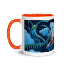 Load image into Gallery viewer, Myra Mythmaker &amp; Tail Scale -- Mug with Color Inside